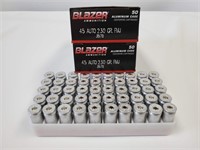 100 Rds CCI Blazer 45 Auto Ammo