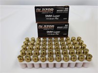 100 Rds CCI Blazer 9MM Luger