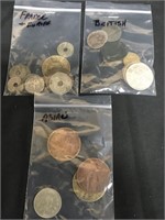 British, French, and Asian Coin Lot