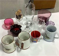 Lot of glassware & mugs