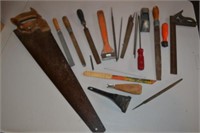 Files, Hand Saw, Wood Scraper, Tri-Square