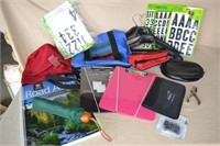 Assorted Tote Bags, Atlas, Clipboards