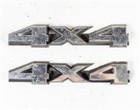 (pair) 4 x4 Vehicle Emblems Name Badges Emblems
