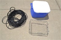 Extention Cord, Small Coleman Cooler,