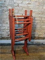 Antique Wringer washer Frame. 
Painted Red.