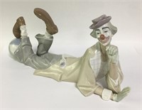 Lladro Porcelain Clown With Ball