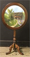 Tilt Top Table With Oil Painting Insert