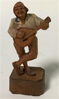 Carved & Painted Wooden Figurine