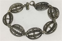 Sterling Silver Bracelet With Repeat Design
