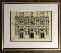 French Engraving Or Building