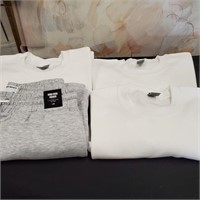 New Lot of Gildan White Sweatshirts/Gray Joggers