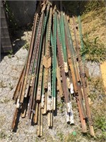 50 Used T-Posts 5ft to 6 1/2ft