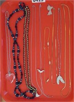 9 costume jewelry necklaces