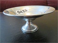 sterling silver pedestal dish 5.5" x 2.5"