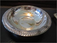 rogers quadruple plate bowl 11" round