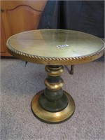 18" x 18" glass top side table