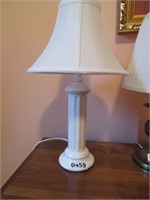 white table lamp