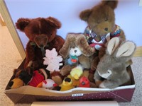 box of stuffed animals
