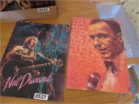 neil diamond & frank sinatra paper back books