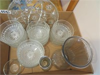 16 bowls, platter, vases
