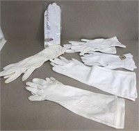 Women’s vintage white gloves