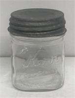 Kerr Half pint mason jar with zinc lid