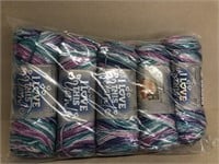 Tie-dye knitting yarn brand new five pack