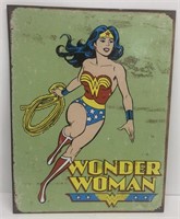 Wonder woman sign, metal, newer