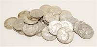 30x 1960's Silver Quarters