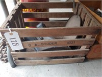 Studer Slatted fruit crate and contents