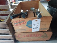 2 Crates and grill tools