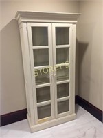 2dr White Storage Cabinet - 40 x 19 x 79