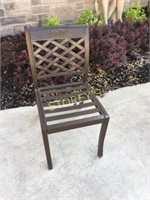 Metal Criss Cross Patio Chair - No Cushion