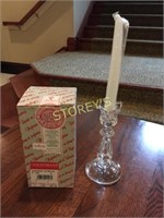 4 AS New Crystal Candle Stick Holder & Candle