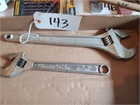 15" Crescent Wrench, 12" Diamond Wrench