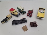 (6) Vintage Die-cast cars & Parts