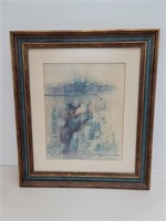 Gorgeous Blue Framed Abstract Art