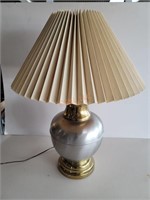 Chrome & Gold Toned Table Lamp