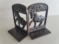 Pair of Cast Metal Horse Bookends