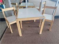 Kids Wood Table & 2 Chairs