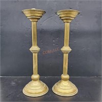 Pair of  brass candlesticks