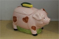 CERAMIC PIG COOKIE JAR