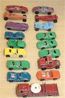SELECTION OF VINTAGE METAL TOY CARS-ASIS