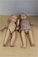 SELECTION OF VINTAGE COMPOSITION DOLLS-ASIS