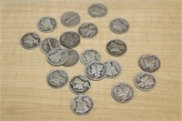 SELECTION OF SILVER MERCURY DIMES