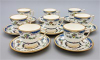 (8) MINTON COFFEE CUPS AND SAUCERS