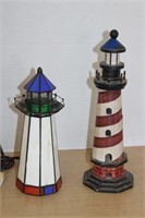 STAIN GLASS LIGHT HOUSE LAMP & MORE