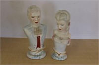 PORCELAIN COLONIAL FIGURINES -  AS IS