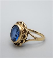 VINTAGE 9KT YELLOW GOLD RING