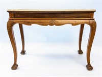 LATE 19TH CENTURY MARBLE TOP HALL/CONSOLE TABLE